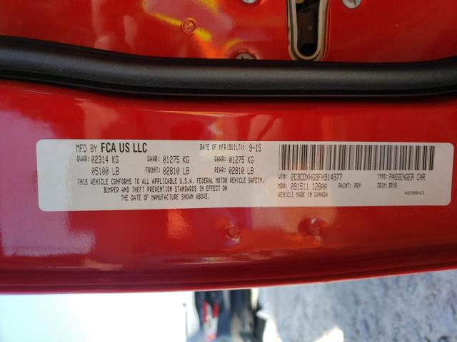 Photo 10 from auction – 2015 DODGE CHARGER SX with VIN 2C3CDXHG9FH914977
