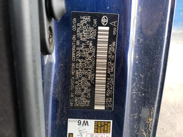 Photo 10 from auction – 2006 TOYOTA SCION TC with VIN JTKDE177X60129487