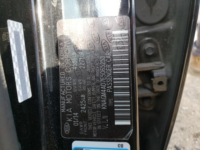 Photo 10 from auction – 2014 KIA OPTIMA HYB with VIN KNAGM4AD7E5065253