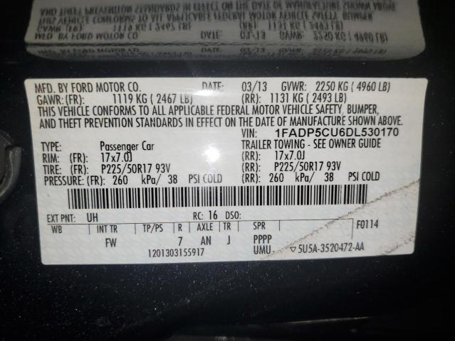 Photo 10 from auction – 2013 FORD C-MAX PREM with VIN 1FADP5CU6DL530170