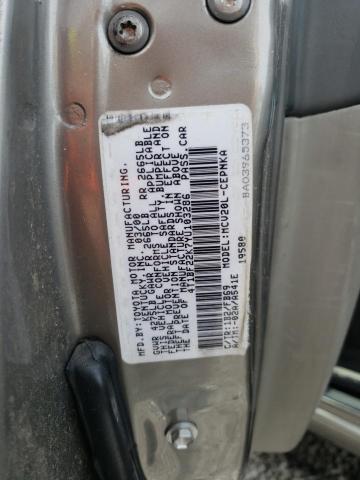 Photo 10 from auction – 2000 TOYOTA CAMRY with VIN 4T1BF22K7YU103286