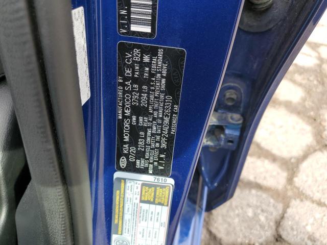 Photo 10 from auction – 2021 KIA FORTE FE with VIN 3KPF24AD9ME263310