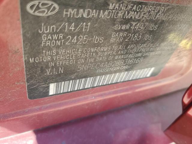 Photo 10 from auction – 2011 HYUNDAI SONATA SE with VIN 5NPEC4AB2BH316168