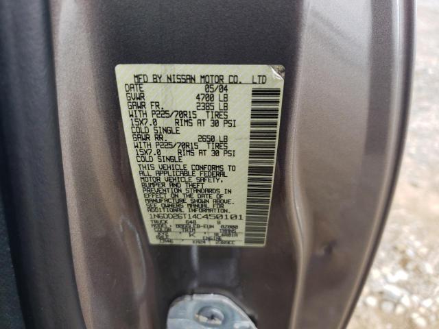 Photo 10 from auction – 2004 NISSAN FRONTIER K with VIN 1N6DD26T14C450101