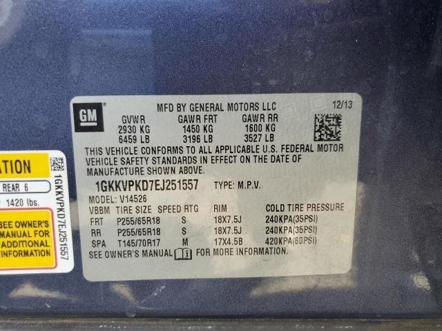 Photo 10 from auction – 2014 GMC ACADIA SLE with VIN 1GKKVPKD7EJ251557