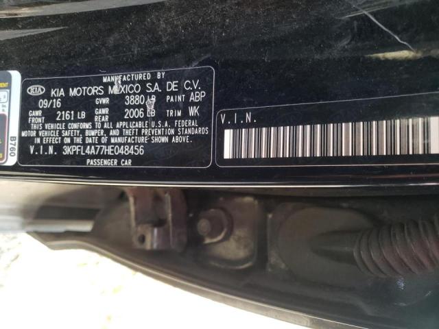 Photo 10 from auction – 2017 KIA FORTE LX with VIN 3KPFL4A77HE048456