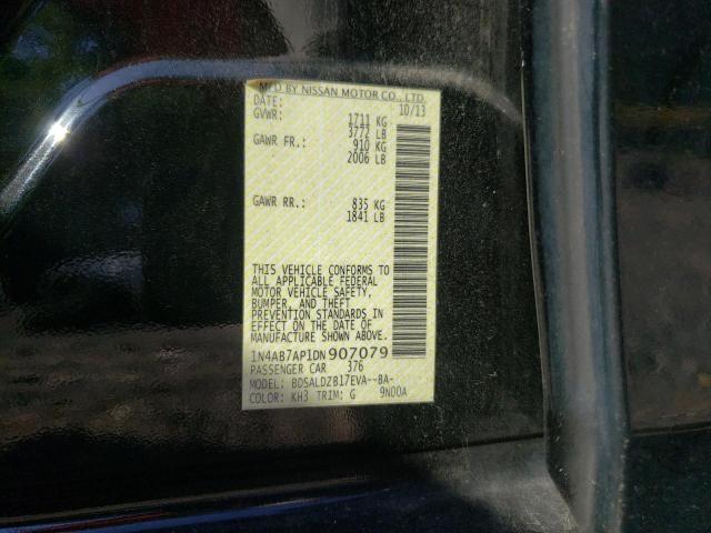Photo 10 from auction – 2013 NISSAN SENTRA S with VIN 1N4AB7AP1DN907079