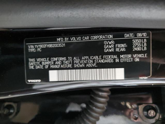 Photo 10 from auction – 2011 VOLVO S60 T6 with VIN YV1902FH9B2003531