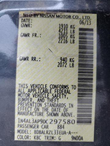 Photo 10 from auction – 2013 NISSAN ALTIMA 2.5 with VIN 1N4AL3AP9DC297580