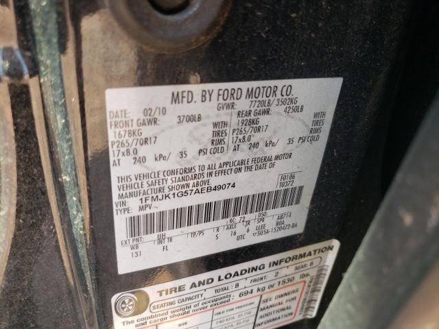 Photo 10 from auction – 2010 FORD EXPEDITION with VIN 1FMJK1G57AEB49074