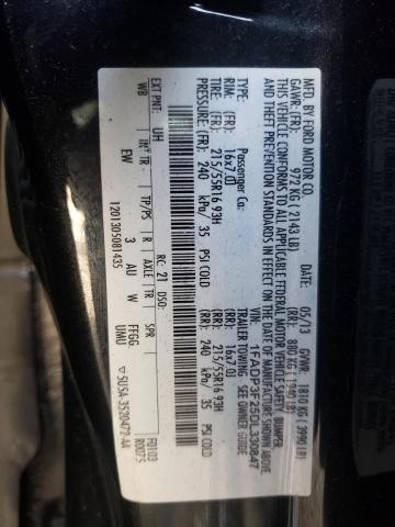 Photo 10 from auction – 2013 FORD FOCUS SE with VIN 1FADP3F25DL330847