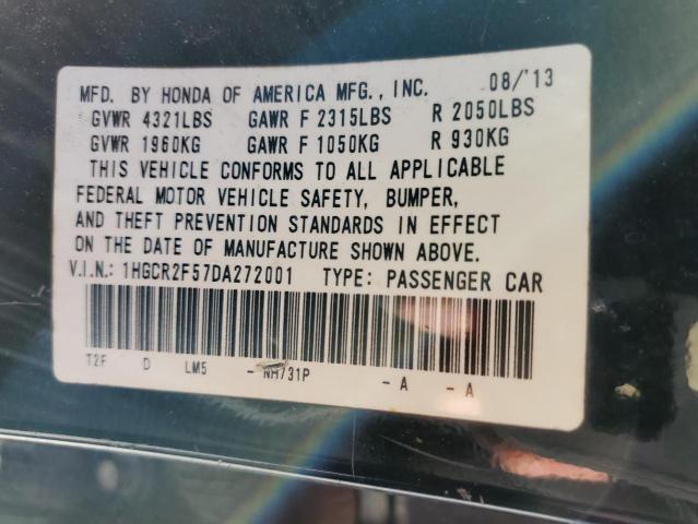 Photo 10 from auction – 2013 HONDA ACCORD SPO with VIN 1HGCR2F57DA272001