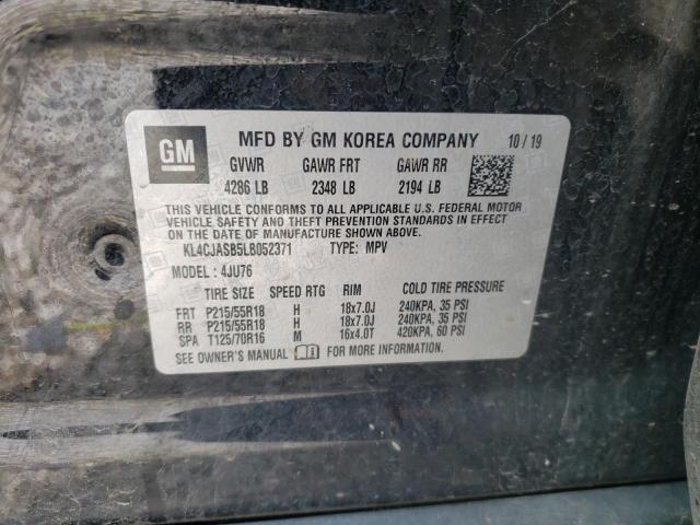 Photo 10 from auction – 2020 BUICK ENCORE PRE with VIN KL4CJASB5LB052371