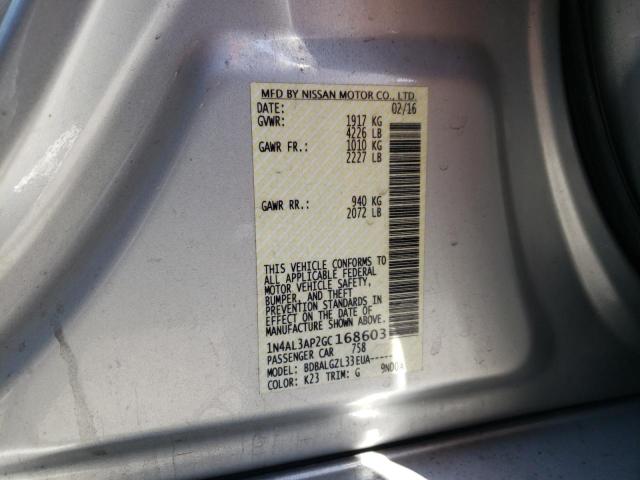 Photo 10 from auction – 2016 NISSAN ALTIMA 2.5 with VIN 1N4AL3AP2GC168603