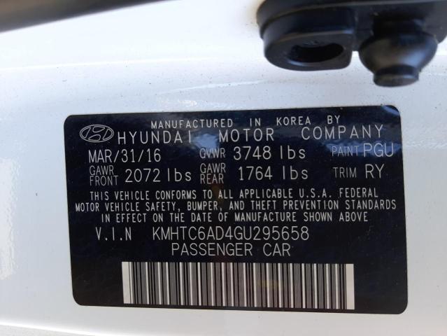 Foto 10 de la subasta – 2016 HYUNDAI VELOSTER con VIN KMHTC6AD4GU295658