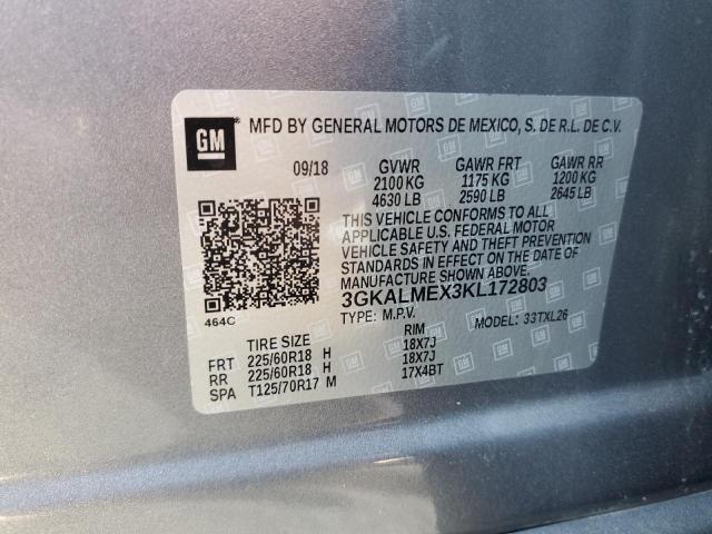 Photo 10 from auction – 2019 GMC TERRAIN SL with VIN 3GKALMEX3KL172803