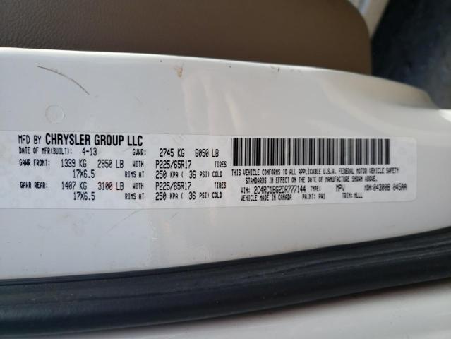 Photo 10 from auction – 2013 CHRYSLER TOWN & COU with VIN 2C4RC1BG2DR777144