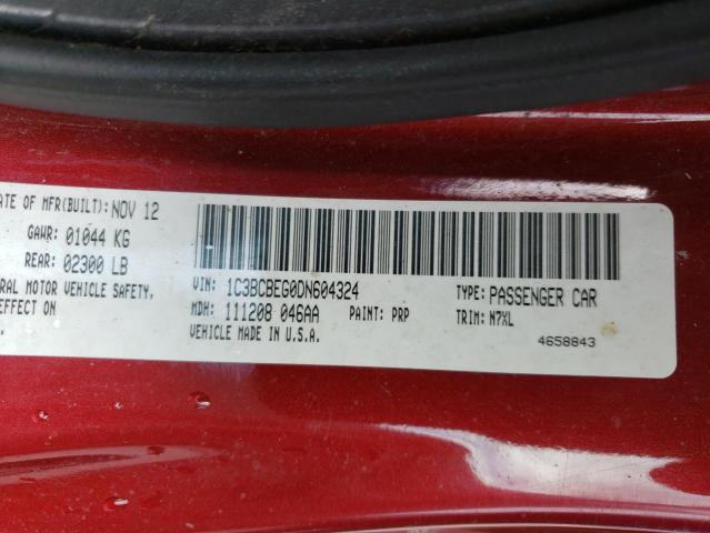 Photo 10 from auction – 2013 CHRYSLER 200 with VIN 1C3BCBEG0DN604324