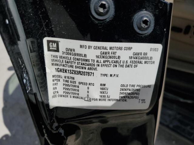 Photo 10 from auction – 2003 GMC YUKON with VIN 1GKEK13Z83R207871