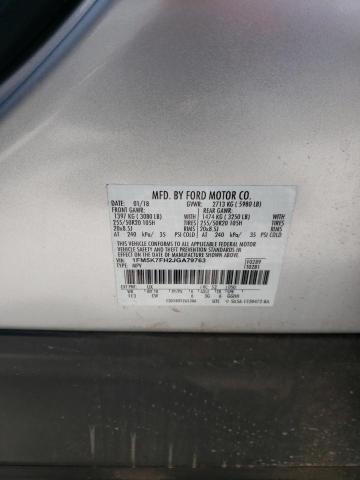 Photo 10 from auction – 2018 FORD EXPLORER L with VIN 1FM5K7FH2JGA79763