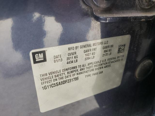 Photo 10 from auction – 2013 CHEVROLET MALIBU 1LT with VIN 1G11C5SA8DF231786