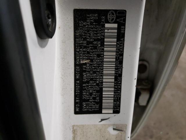 Photo 10 from auction – 2005 TOYOTA COROLLA CE with VIN 2T1BR32E65C504879
