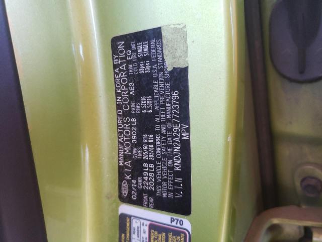 Photo 10 from auction – 2014 KIA SOUL with VIN KNDJN2A29E7723796