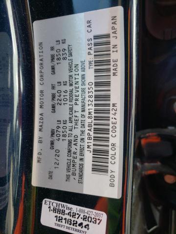 Photo 10 from auction – 2021 MAZDA 3 SELECT with VIN JM1BPABL8M1328350