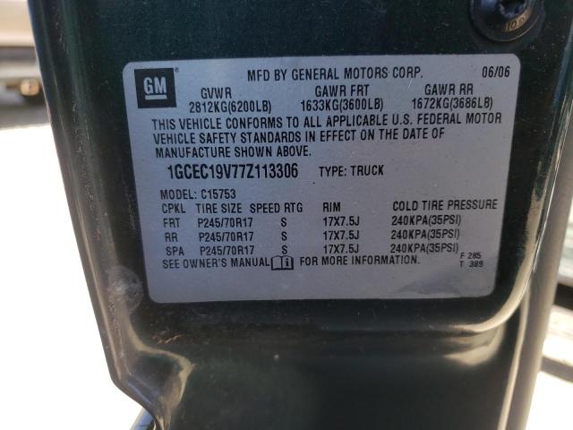 Photo 10 from auction – 2007 CHEVROLET silverado with VIN 1GCEC19V77Z113306
