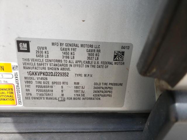 Photo 10 from auction – 2013 GMC ACADIA SLE with VIN 1GKKVPKD2DJ229352