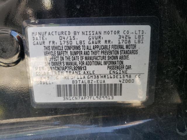 صورة رقم 10 من المزاد - 2015 NISSAN VERSA مع VIN 3N1CN7AP7FL929913