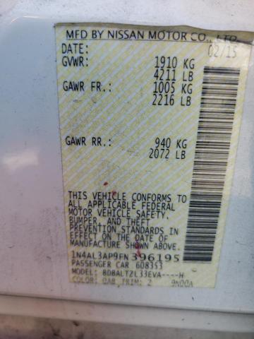 Photo 10 from auction – 2015 NISSAN ALTIMA 2.5 with VIN 1N4AL3AP9FN396195