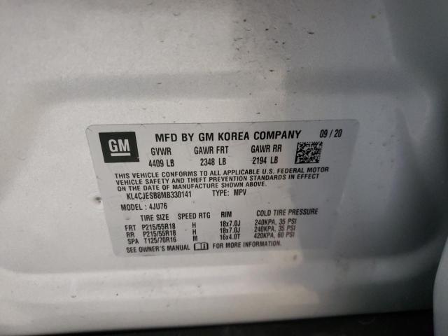 Photo 10 from auction – 2021 BUICK ENCORE PRE with VIN KL4CJESB8MB330141