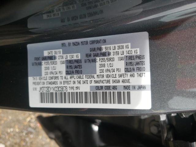 Photo 10 from auction – 2019 MAZDA CX-9 GRAND with VIN JM3TCBDY1K0303878