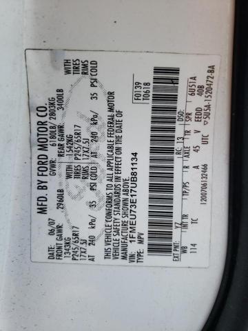 Photo 10 from auction – 2007 FORD EXPLORER X with VIN 1FMEU73E17UB81134