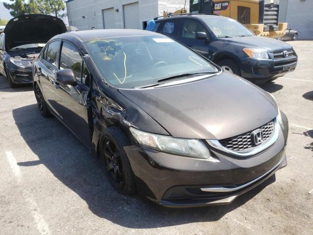 HONDA CIVIC LX 2013 with VIN 19XFB2F58DE219451 - Photo from auction