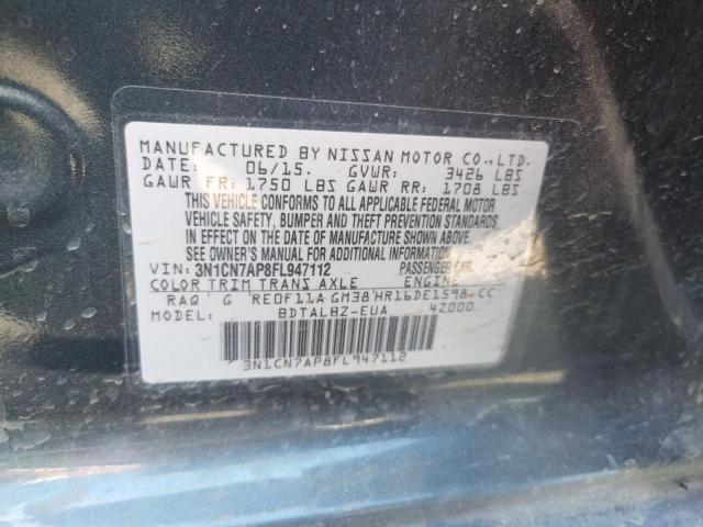 Photo 10 from auction – 2015 NISSAN VERSA S with VIN 3N1CN7AP8FL947112