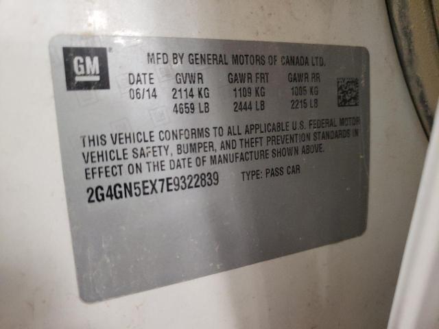 Photo 10 from auction – 2014 BUICK REGAL PREM with VIN 2G4GN5EX7E9322839
