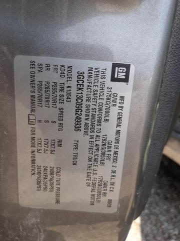 Photo 10 from auction – 2009 CHEVROLET SILVERADO with VIN 3GCEK13C09G249936