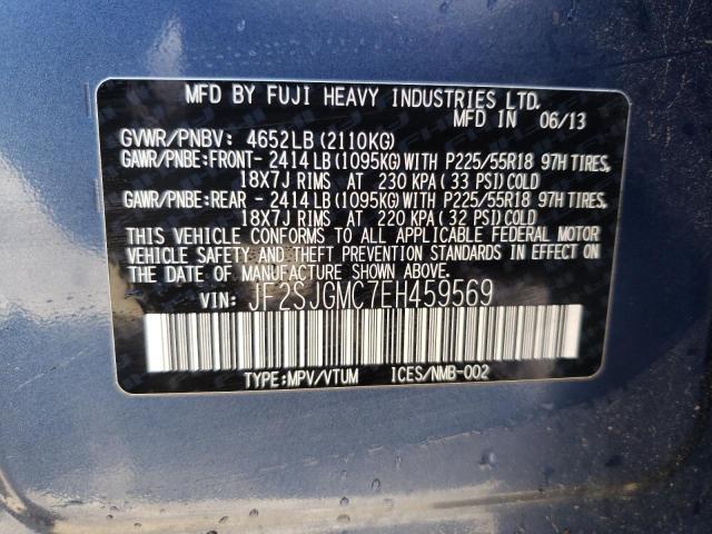 Photo 10 from auction – 2014 SUBARU FORESTER 2 with VIN JF2SJGMC7EH459569