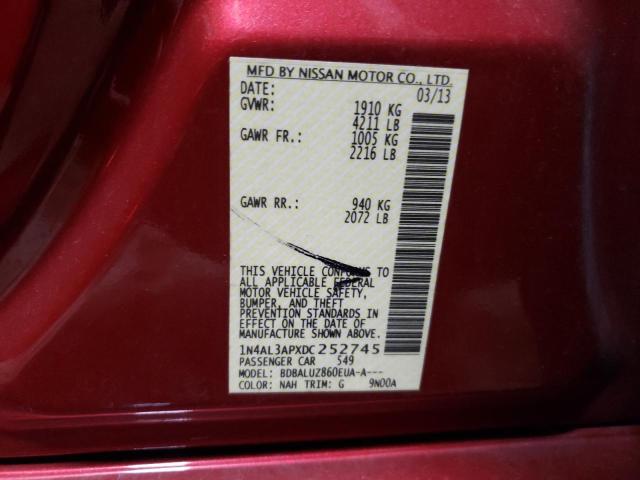 Photo 10 from auction – 2013 NISSAN ALTIMA 2.5 with VIN 1N4AL3APXDC252745