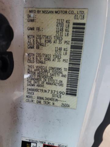 Photo 10 from auction – 2018 NISSAN FRONTIER S with VIN 1N6BD0CT9JN737590