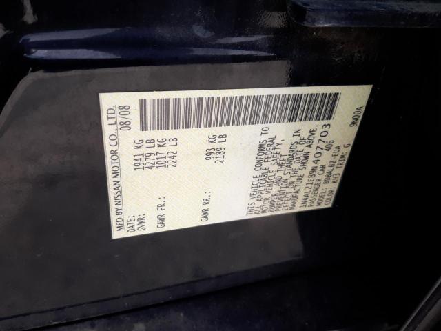 Photo 10 from auction – 2009 NISSAN ALTIMA 2.5 with VIN 1N4AL21E89N407703