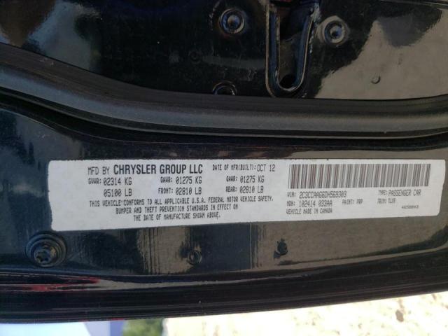 Photo 10 from auction – 2013 CHRYSLER 300 with VIN 2C3CCAAG6DH569303