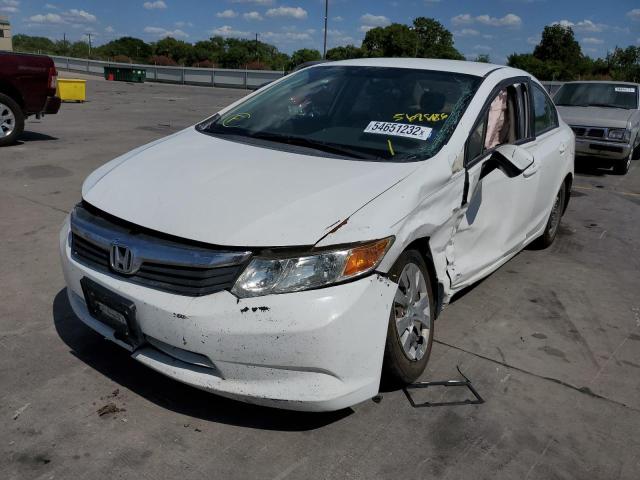 Photo 2 from auction – 2012 HONDA CIVIC LX with VIN 2HGFB2F56CH569486