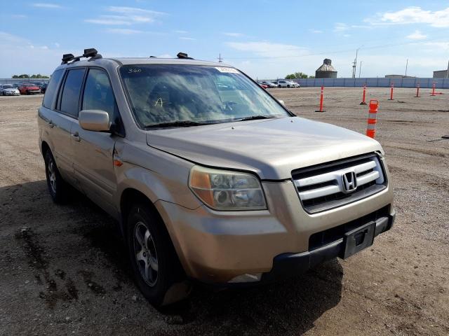 HONDA PILOT EX 2006 with VIN 2HKYF18636H506062 - Photo from auction
