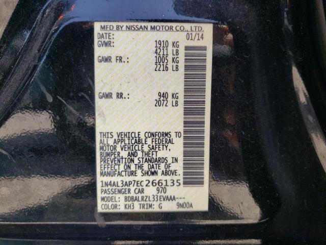 Photo 10 from auction – 2014 NISSAN ALTIMA 2.5 with VIN 1N4AL3AP7EC266135