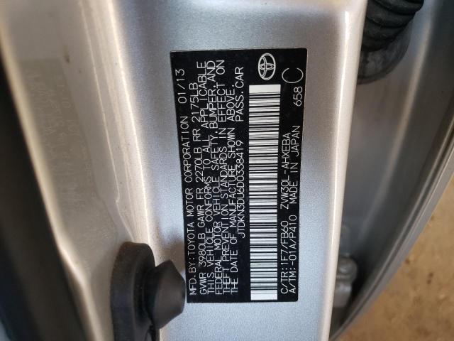 Photo 10 from auction – 2013 TOYOTA PRIUS with VIN JTDKN3DU6D0338419