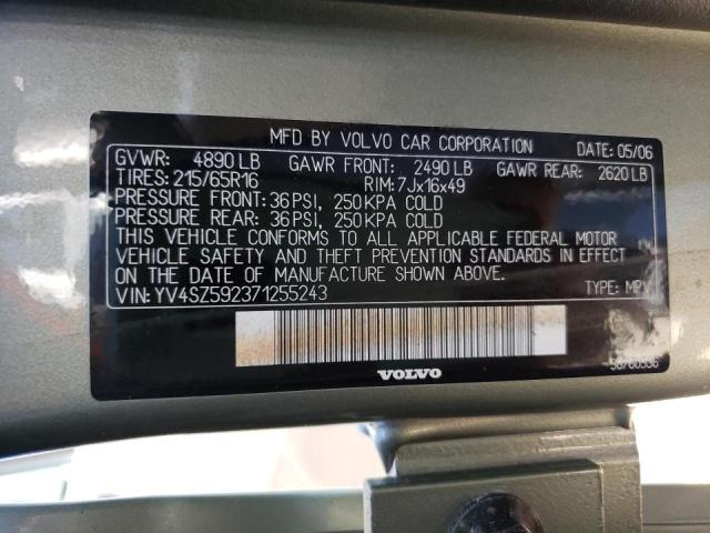 Photo 10 from auction – 2007 VOLVO XC70 with VIN YV4SZ592371255243