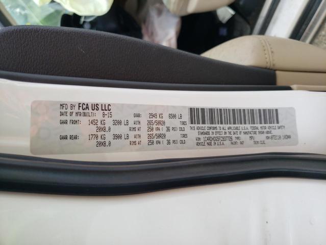 Photo 10 from auction – 2015 DODGE DURANGO LI with VIN 1C4RDHDG5FC937726